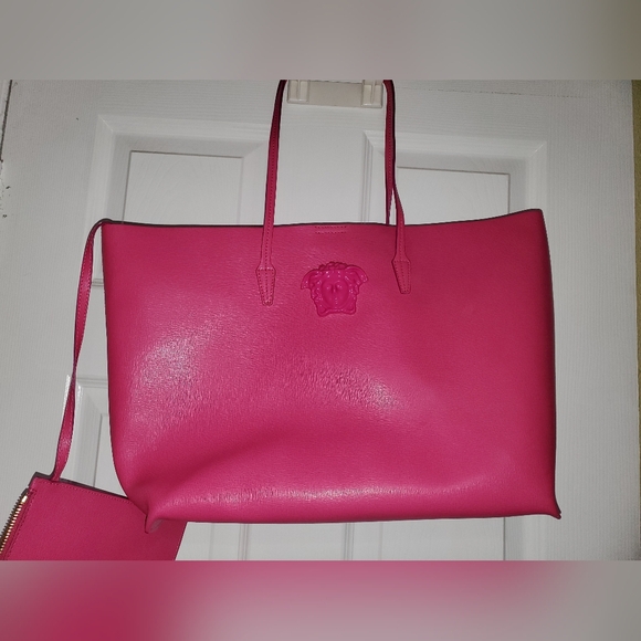 Versace Medusa Leather Tote - Picture 7 of 9